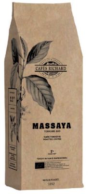 Cafes Richard Labelled Blends MASSAYA BLEND (Coffee Bean 70% Arabica) Organic 1KG 