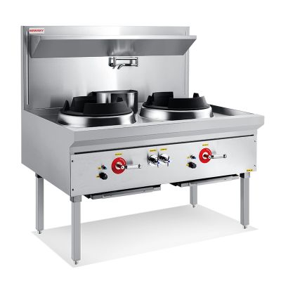 NEWWAY Compact Double Burner Wok Range (Duckbill Burner) NW-2B