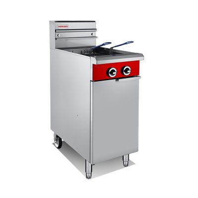 NEWWAY &quot;V-Power&quot; Split Tank Gas Fryer 11x2 Liter NWGF46