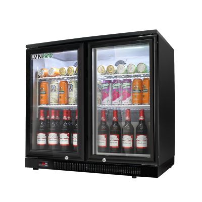 LVNI 2 Door Beer Cooler (Black) SHB-230L2F