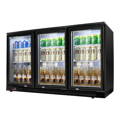 LVNI 3 Door Beer Cooler (Black) SHB-350L3F