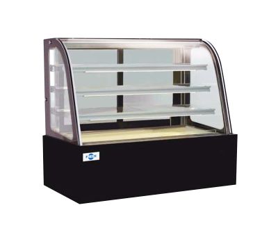 FRESH Curved Glass Cake Showcase (3 Shelves) FC34SC 