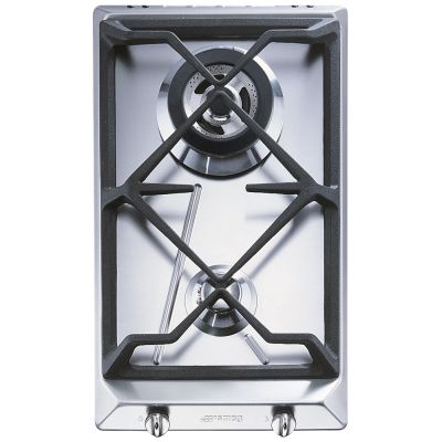 SMEG DOMINO HOBS 2 SS Contemporary Gas Hob 30cm SRV532GH3