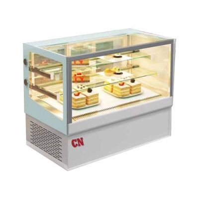 CN UNITED Table Top Rectangular Display Chiller Showcase – White Base TRC900W