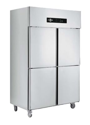 FRESH 4 Doors Upright Refrigerator Freezer (S/Steel) CSUF10A4 