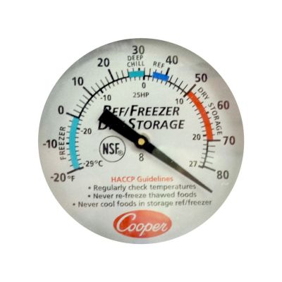 GENERIC 25HP-01-1 REFRIGERATOR/FREEZER THERMOMETER USA-METER-010