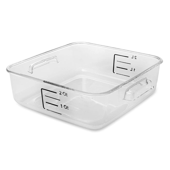 Rubbermaid 2 Qt. White Round Polyethylene Food Storage Container