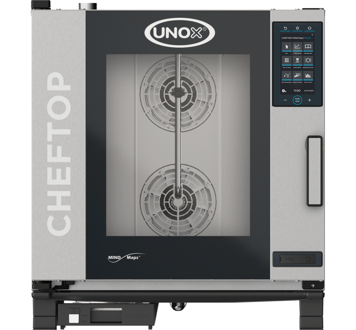 UNOX CHEFTOP Mind Maps 7 Trays GN1/1 Plus Gas Combi Oven XEVC-0711-GPRM ...