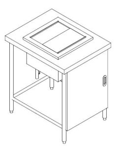 SS ICE BIN TABLE