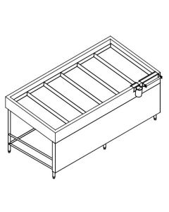 SS FRUIT DISPLAY INSULATED ICE BED COUNTER