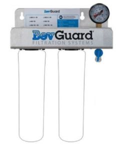 BEVGUARD Dual Head with Pressure Relief/ Flush Valve and Pressure Gauge 105126