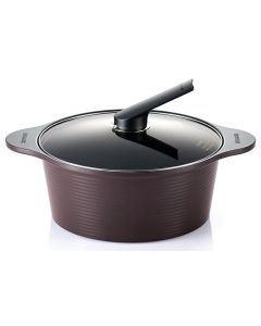 Happycall 28CM Die Cast High Stock Pot - Brown 3003-0022 (ACC281-C)