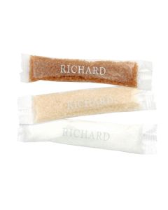 Cafes Richard Sugar TRIO GRANUL. SUGAR STICKS (White, Amber, Brown - Cane)