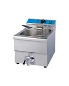 CN Counter Top Electric Fryer - Single Tank C/W Tap CN-EF8L-T