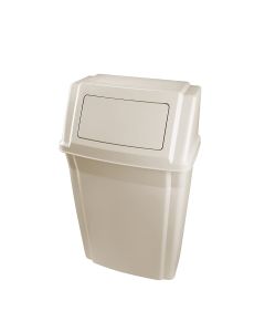 RUBBERMAID Profile Wall Mount Cont 15Gallon/57L Beige FG782200BEIG