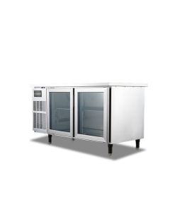 FREZMAC SS 2 DOOR UNDERCOUNTER CHILLER 1500MM (GLASS DOOR) FMT-5CG