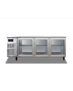 FREZMAC SS 3 DOOR UNDERCOUNTER CHILLER 1800MM (GLASS DOOR) FMT-6CG