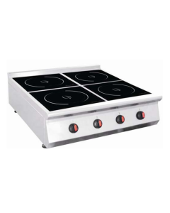 ECO-KITCHEN Commercial Induction Quadruple (4) Burners Range Table Top IND‐E0P‐L3500*4T