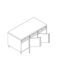 Stainless Steel Casting Cabinet with Drawer